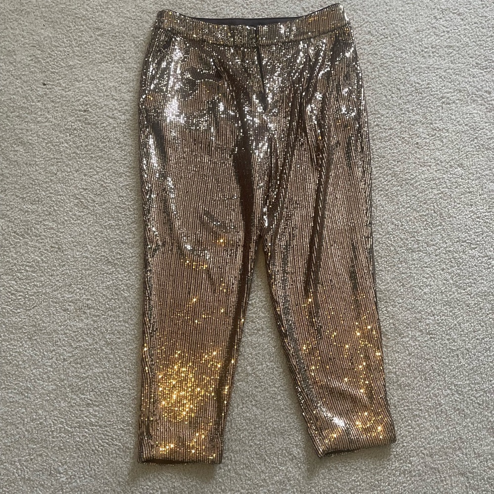 NWT sequence gold dress pant.